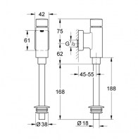 FLUXOR URINARIO MANUAL GROHE